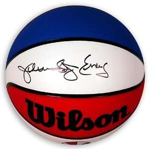  Julius Erving Signed ABA Basketball: Sports & Outdoors