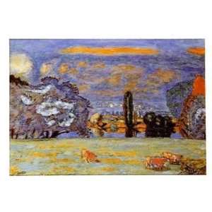   Vaches Rouges   Artist Pierre Bonnard   Poster Size 20 X 16 inches