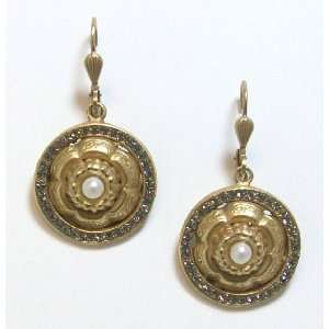  Catherine Popesco 14K Gold Plated Dangle Earrings with 