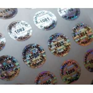   VOID SECURITY LABELS STICKERS SEALS W/ NUMBER