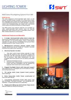 New Yanmar Towable Light Tower   7.7 kW Standby Power  