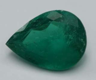 FINE NATURAL COLOMBIAN EMERALD , Pear columbian gem  