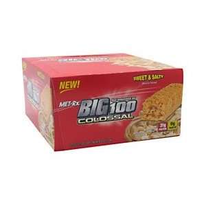: MET Rx/Big 100 Colossal Meal Replacement Bar/Sweet & Salty/12 Bars 