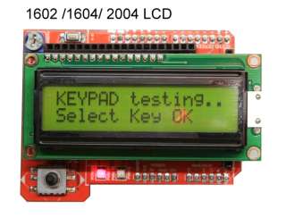 Arduino LCD Shield Pro + 1602 LCD + 0.96 OLED Module  