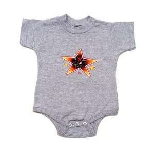 Old Time Sports Albuquerque Isotopes Infant One Piece Bodysuit   Steel 