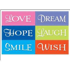  Love Hope Smile Dream Laugh Wish Patio, Lawn & Garden