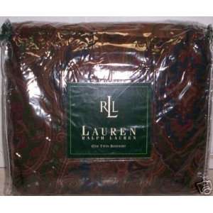  Ralph Lauren Brianna Paisley Twin Ruffle Bedskirt: Home 