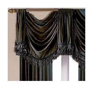  JC Penney Supreme Satin Regent valance Black: Home 