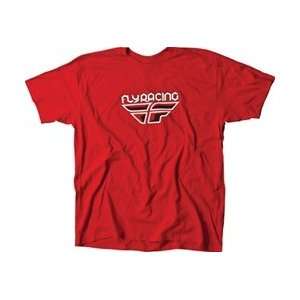  FLY RACING F WING CASUAL MX OFFROAD T SHIRT RED SM 