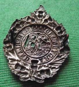 This is a WW1/2 Scottish Argyll Sutherland Highlanders Cap Badge made 