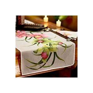   table runner and napkins, Wild Orchid (set for 4): Home & Kitchen
