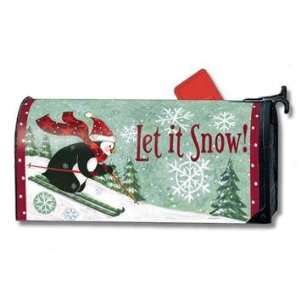  Downhill Penguin Let it Snow Magnetic Mailbox Cover: Home 