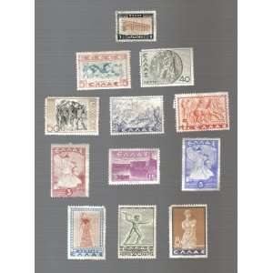  Lot of Greece (12) Stamps 