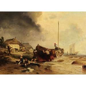  FRAMED oil paintings   Andreas Achenbach   24 x 18 inches 