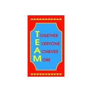  TOGETHER EVERYONE ACHIEVES MORE 3 x 5 Message Floor Mat 
