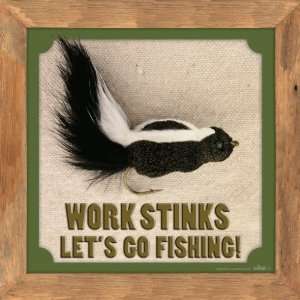    WestWater Products Work Stinks Skunk Fly Poster