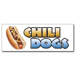  48 CHILI DOGS DECAL sticker hot dog cart stand 