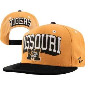 Missouri Tigers Gold/Black Blockbuster Adjustable Snapback Hat  