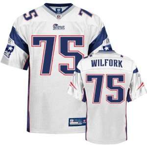 Vince Wilfork Jersey: Reebok Authentic White #75 New England Patriots 