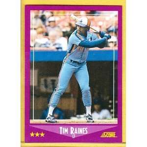 1988 Score Montreal Expos Baseball Team Set . . . Featuring Tim Raines