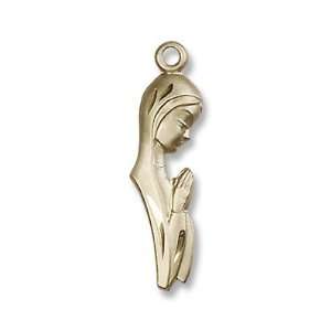   Medal Pendant Charm St. Mary & Baby Jesus with 18 Gold Filled Chain