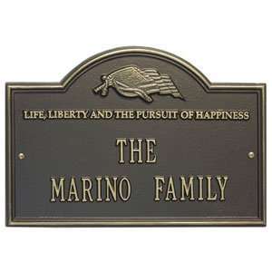   Two Line Standard Sized Wall Name/Address Plaques
