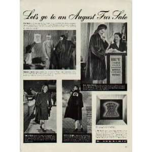 Lets go to an August Fur Sale  1942 Hollander Furs War Bond Ad 