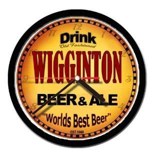 WIGGINTON beer and ale cerveza wall clock: Everything Else