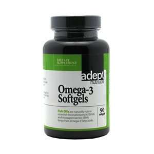  Adept Nutrition Omega 3 Softgels   90 ea Health 