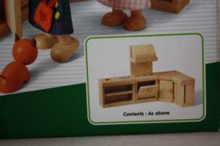 Plan Toys Wooden Dollhouse Furniture Kitchen Classic NEW  