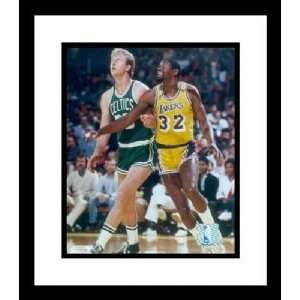  Larry Bird and Magic Johnson Boston Celtics Los Angeles Lakers NBA 