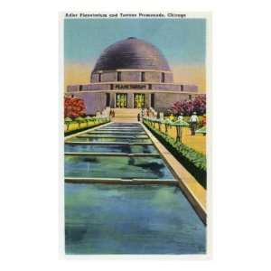 Chicago, Illinois, Exterior View of the Adler Planetarium and Terrazo 