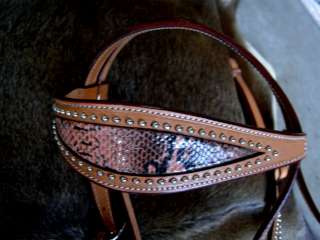 SET BRIDLE BREAST COLLAR WESTERN LEATHER HEADSTALL TACK RODEO HORSE 