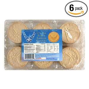 Cookie Club Air Force Emblem Cookies, Vanilla Almond, 28 Ounce Box 