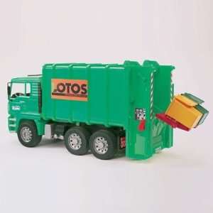    Rear Loading Green Garbage Truck by Bruder Trucks: Toys & Games