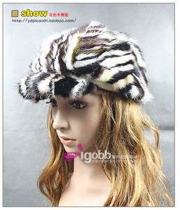   Best mink fur pelt Women hat Cap Winter Warm Hat Fully Handmade  