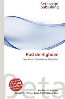   Rod De Highden by Lambert M. Surhone, Betascript 