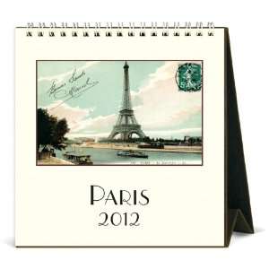  Paris   Cavallini 2012 Desk Easel Calendar