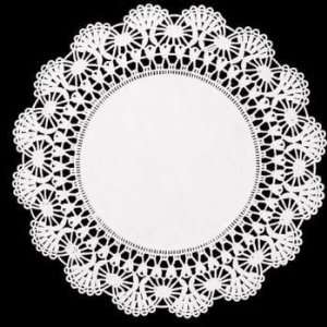  Paper Lace 6 inch Doilies, White