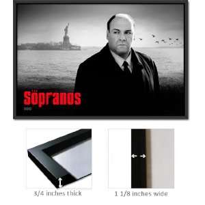  Framed Sopranos Poster Tony Soprano New York PP32738: Home 