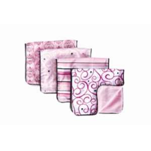  Burp Cloth Set   Luxe Pink Collection 