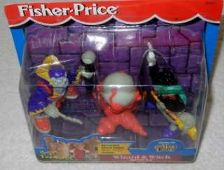 Fisher Price Great Adventures Magic Castle Wizard & Witch Figurine Age 