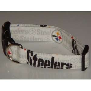   Pittsburgh Steelers White Dog Collar Small 1 Everything Else