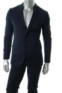 Theory NEW Mens 2 Button Suit Blue Wool 36S  