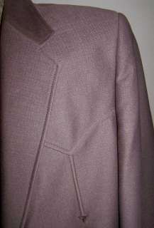 BROWN WESTERN BLAZER CIRCLE S POLYESTER SLIGHT SHEEN ARROW DETAILS 