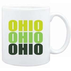  Mug White  TRIPLE COLOR Ohio  Usa States Sports 