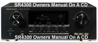 MARANTZ SR4300 OWNERS MANUAL ALL 44 PAGES ALL ON A CD  