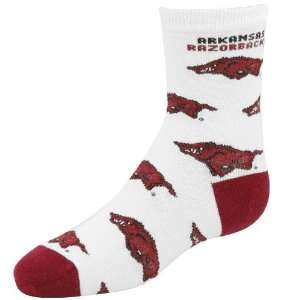   Razorbacks Toddler White All Over Print Socks