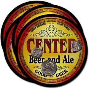  Center, TX Beer & Ale Coasters   4pk 