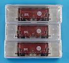 BNSF ~ 3 PACK 2 BAY HOPPERS ~ PWRS SPECIAL RUN N SCALE